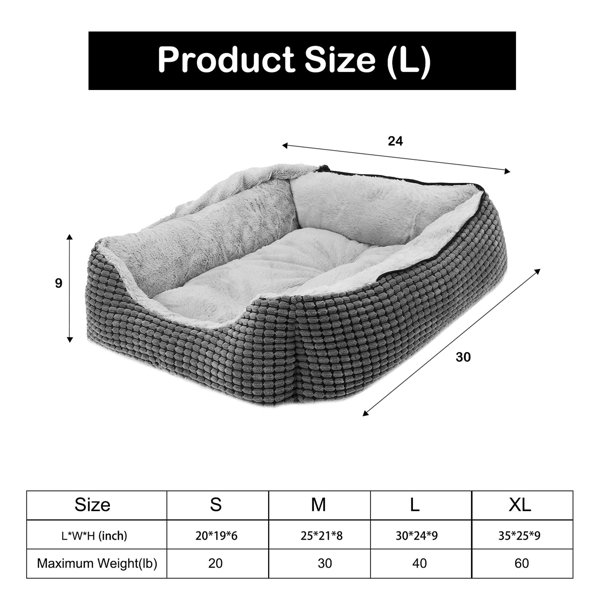 Archie & Oscar Barberton Dog Sofa in Grey Wayfair.ie